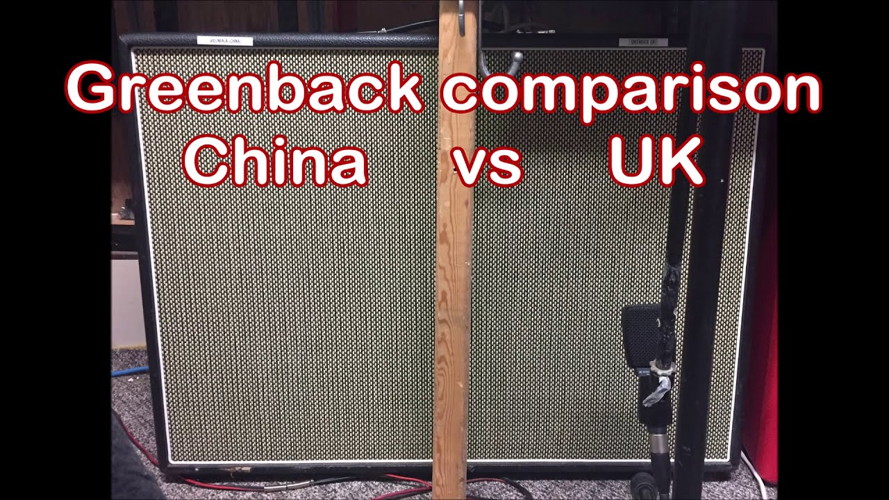Celestion Greenback comparison.  New UK vs China made. High Gain