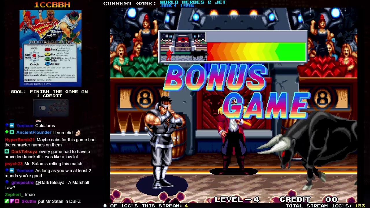 1CCBBH - 154. World Heroes 2 Jet (Hanzo, 1 Credit Clear, ending 2)