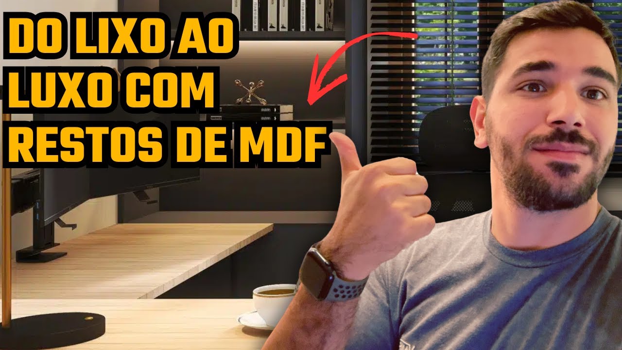 REFORMEI MEU ESCRITÓRIO COM RESTOS DE MDF