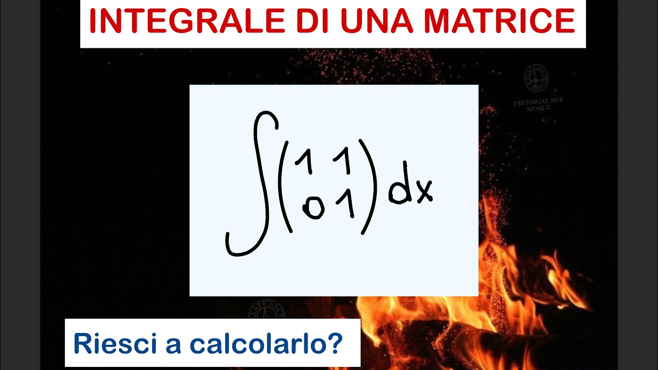 INTEGRALE DI UNA MATRICE - ESERCIZIO SFIDA