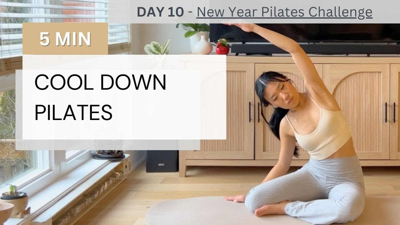 5-MIN COOL DOWN PILATES ROUTINE / NO EQUIPMENT / POST WORKOUT // DAY 10 - NEW YEAR PILATES CHALLENGE