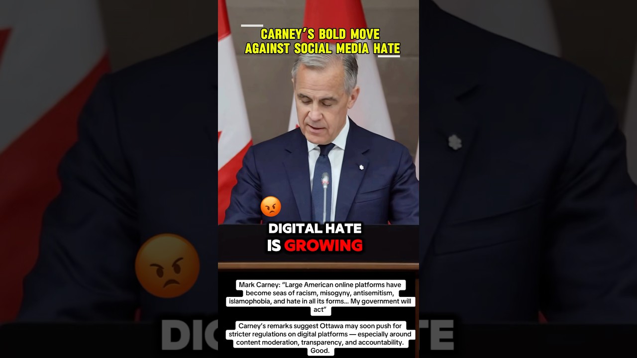 Canada Takes a Stand Against Online Hate: Carney&rsquo;s Strong Message #MarkCarney #CanadaNews #Digital
