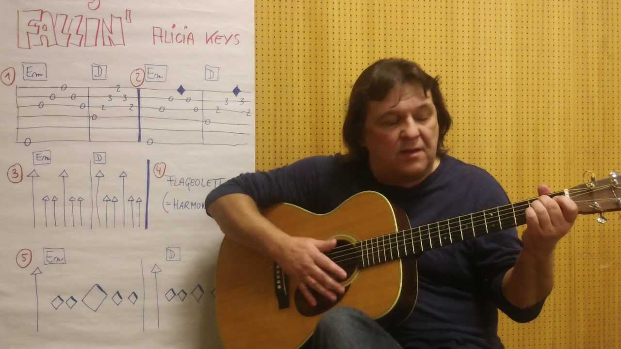 Fingerstyle Guitar Lesson #6: FALLIN' (Alicia Keys) / 5 Variations