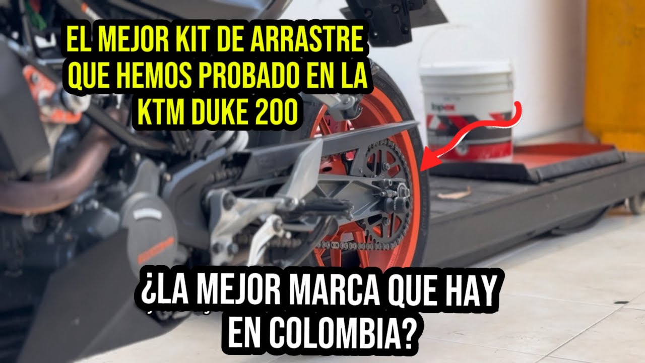 Duke 200 nuevo kit de arrastre RECOMENDADO🥵#ktm200 #duke200 #bikercommunity #colombia #motovlog  