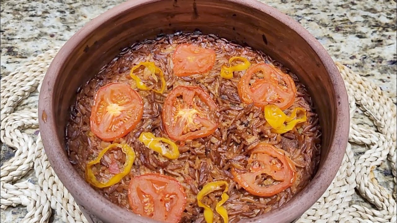 طاجن لسان عصفور باللحمه يجنن،من ألذ الطرق اللي نعمل بيها لسان العصفور!👌 .Baked orzo with beef cubes