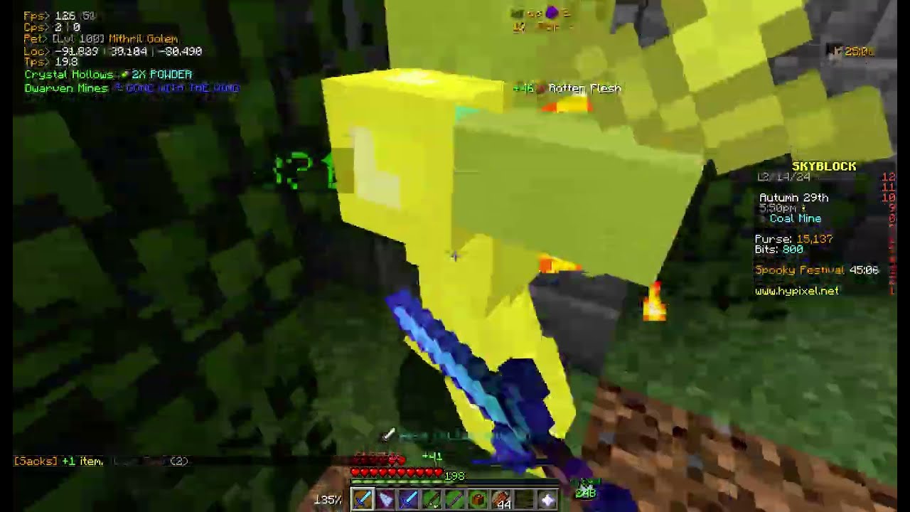 Hypixel Skyblock 188: Full Spooky Set, Golden Ghoul 7, Crypt Ghoul 8