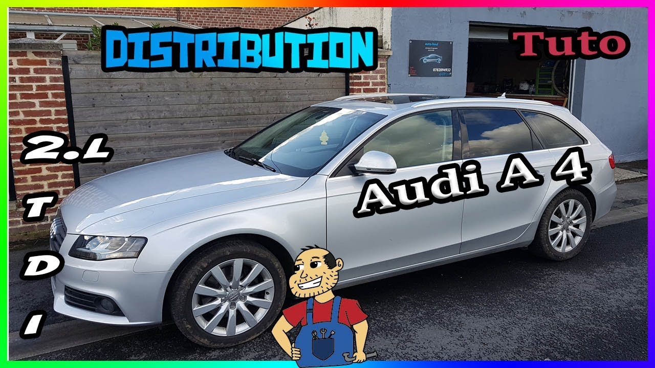 Remplacer la  Courroie de Distribution Audi A4 2l tdi 143cv  16 valves de A a Z