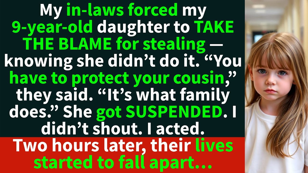My in-laws forced my 9-year-old to TAKE THE BLAME for stealing — knowing she didn’t do it.