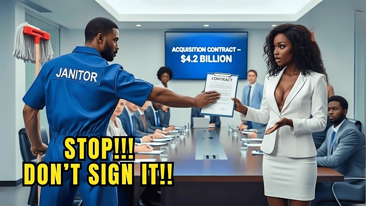 Black Single Dad Janitor: &ldquo;Don&rsquo;t Sign the $4.2B Deal&rdquo; &mdash; The CEO&rsquo;s Next Move Shocked Everyone
