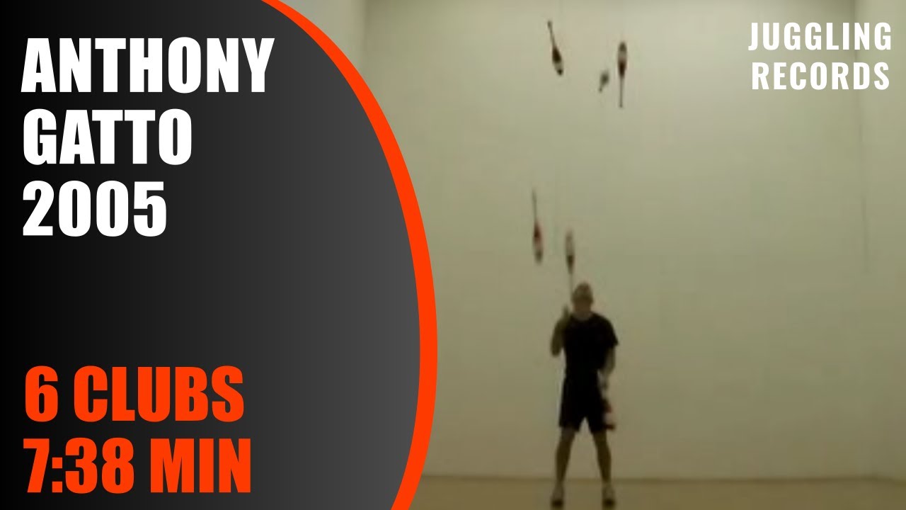 Anthony Gatto - 6 Clubs - Juggling World Record