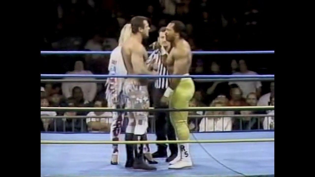 Ron Simmons confronts Rick Rude   Main Event Dec 27th, 1992