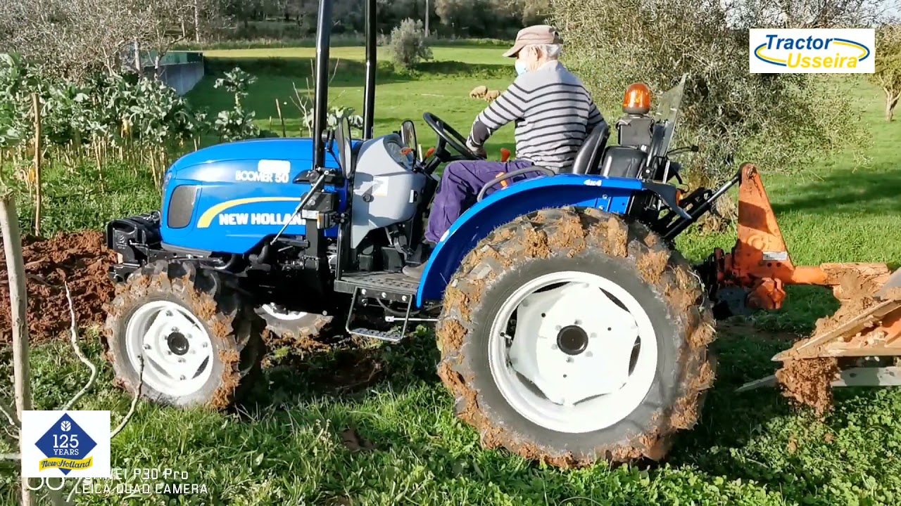 Paulo Simões - Tractorusseira LEIRIA - Partilha de vídeos, como Lavrar com #NEW HOLLAND #Boomer 50