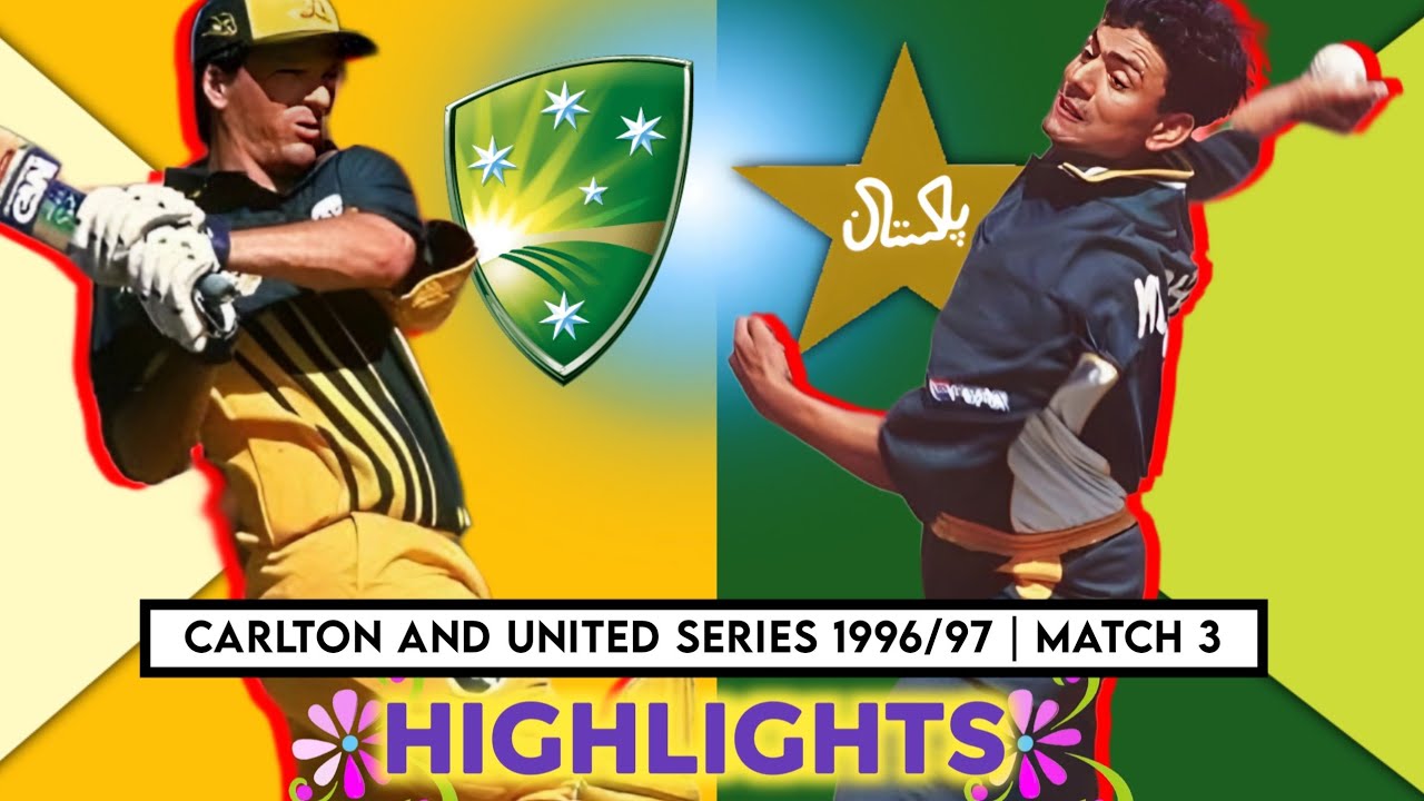 Carlton and United Series 1996/97 | Match 3 | Pakistan Vs Australia