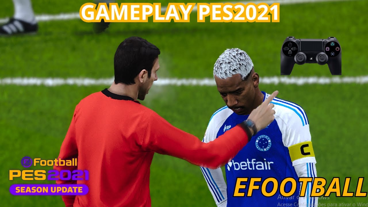 CRUZEIRO EMPATE NA GAMEPLAY DE EFOOTBALL PES 21 ⚽🎮👍