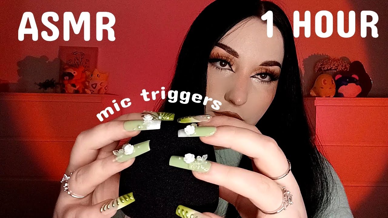 ASMR 💤 Over 1 HOUR of Mic Triggers 🎤🎧 because I know you love them😉💌 (glue, shaving foam & more!)