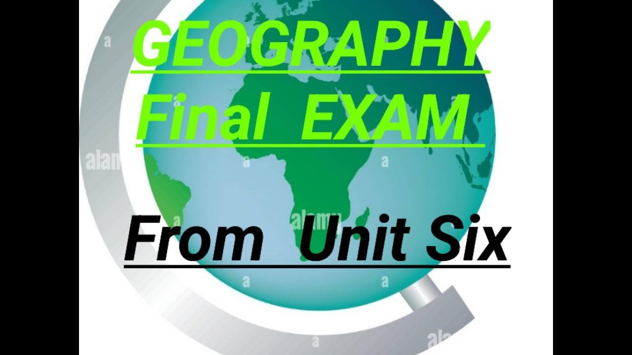 FRESHMAN GEOGRAPHY CHAPTER 6  FINAL EXAM  #  Soils, Natural Vegetation and wild life resources