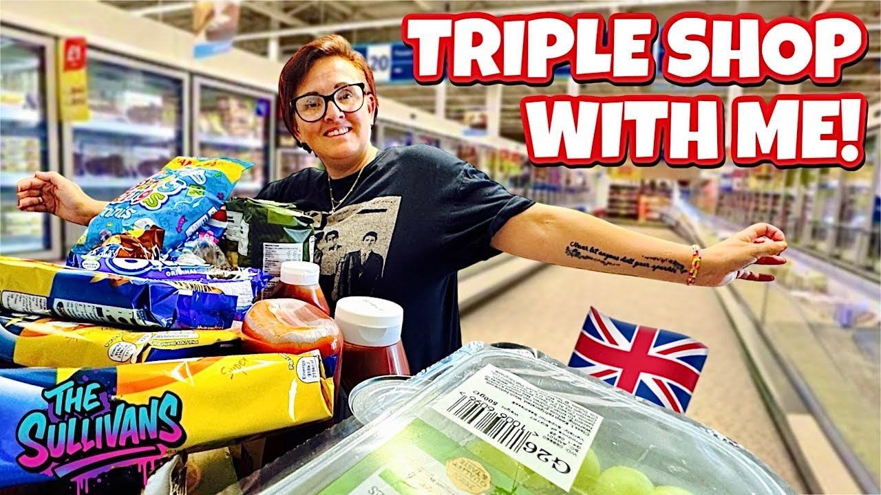 ** 6 LOAVES & 80 BAGS of CRISPS! ** | Mum of 12 | Triple Shop With Me | HUGE Grocery HAUL!
