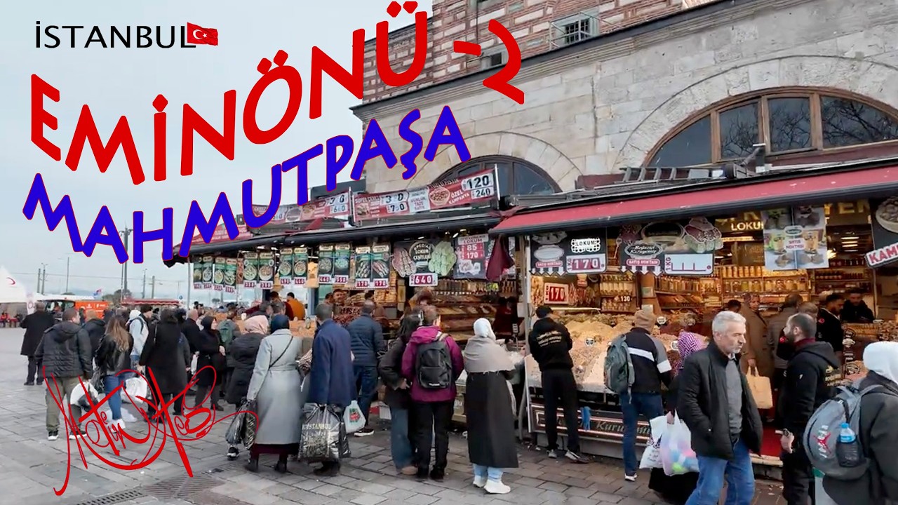 Adım adım İSTANBUL / EMİNÖNÜ Camiler, Türbeler ve Sokaklar Old City-2/ 4K  Walking Tour