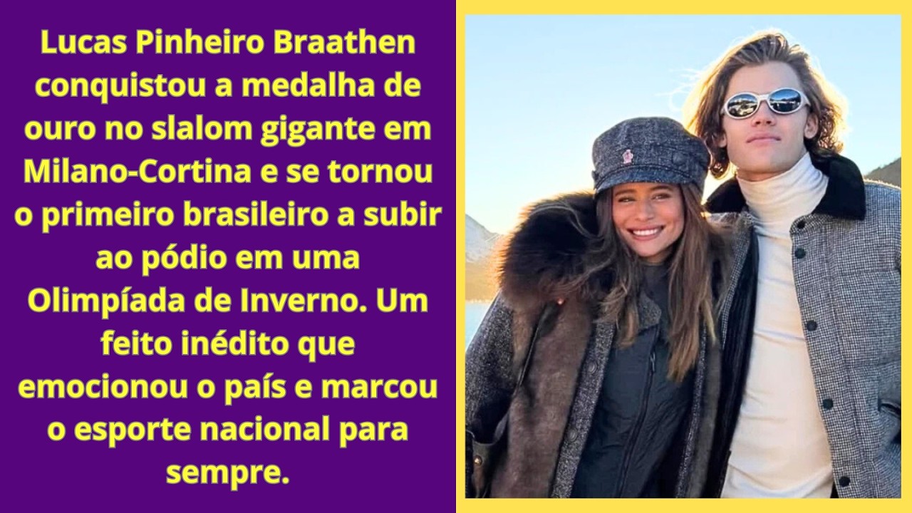 Ouro in&eacute;dito e namorada apaixonada! Isadora Cruz vibrou com a conquista hist&oacute;rica de Lucas Pinheiro.