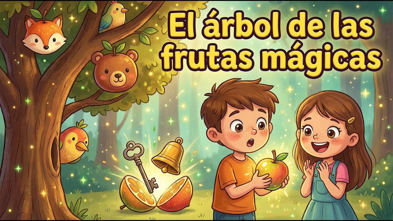 El árbol que daba frutas con forma de animales 🌳🍎🦊 | Cuento infantil de 3 a 9 años sobre naturaleza