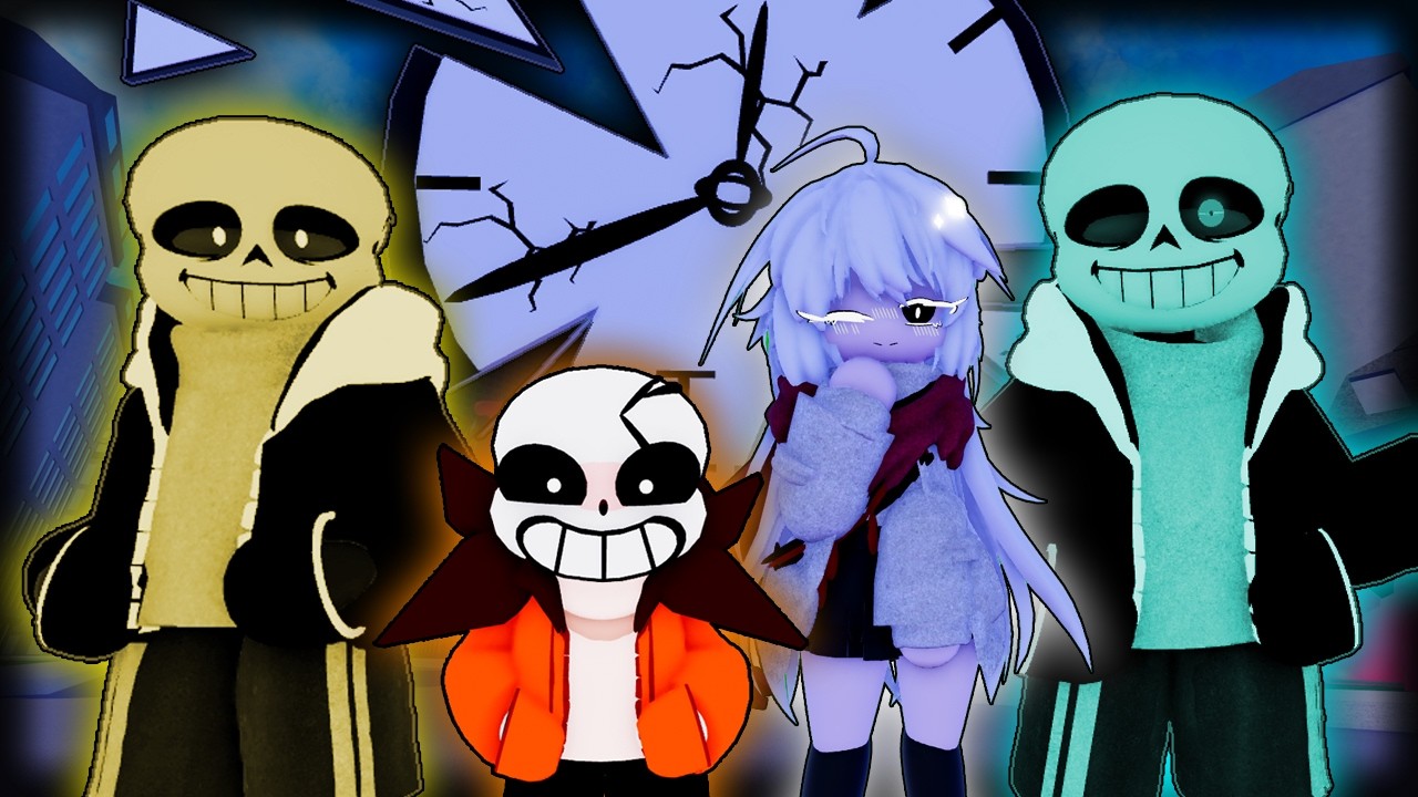 Санс из Hardtale / Парадокс времени / Женская версия Санса из Aftertale | Демонстрация | Undertal...