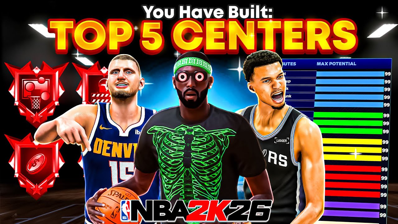 ТОП-5 ЛУЧШИХ СБОРОК ЦЕНТРАЛЬНЫХ НАПАДАЮЩИХ В NBA 2K26🔥🔥🔥САМЫЕ СИЛЬНЫЕ ЛУЧШИЕ СБОРКИ!