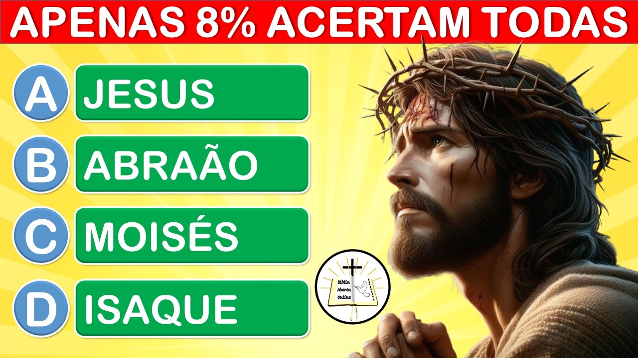 20 PERGUNTAS BÍBLICAS VARIADAS PARA TE DESAFIAR - QUIZ BÍBLICO #2