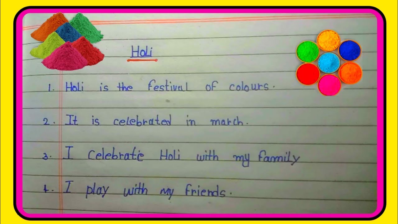 10 Lines Essay On Holi In English | Holi Essay | Holi 10 Lines | Essay On Holi in English