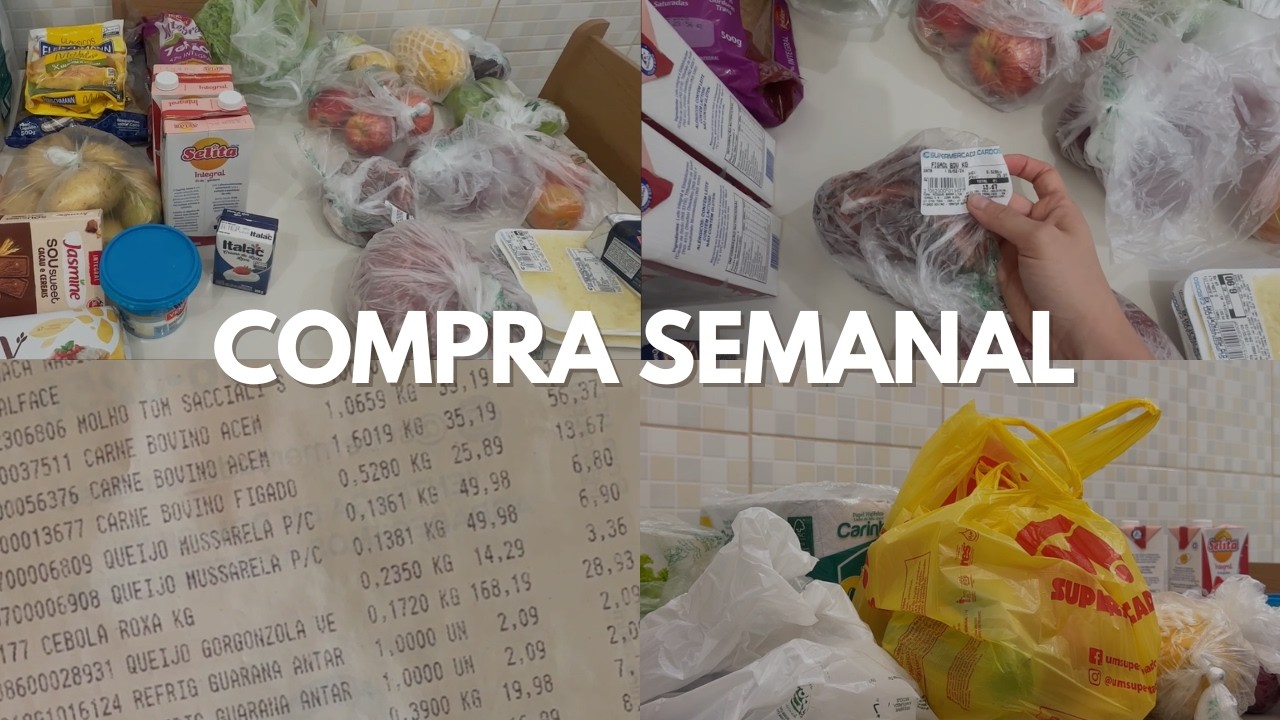 COMPRA SEMANAL PARA UM CASAL (marmitas da semana)