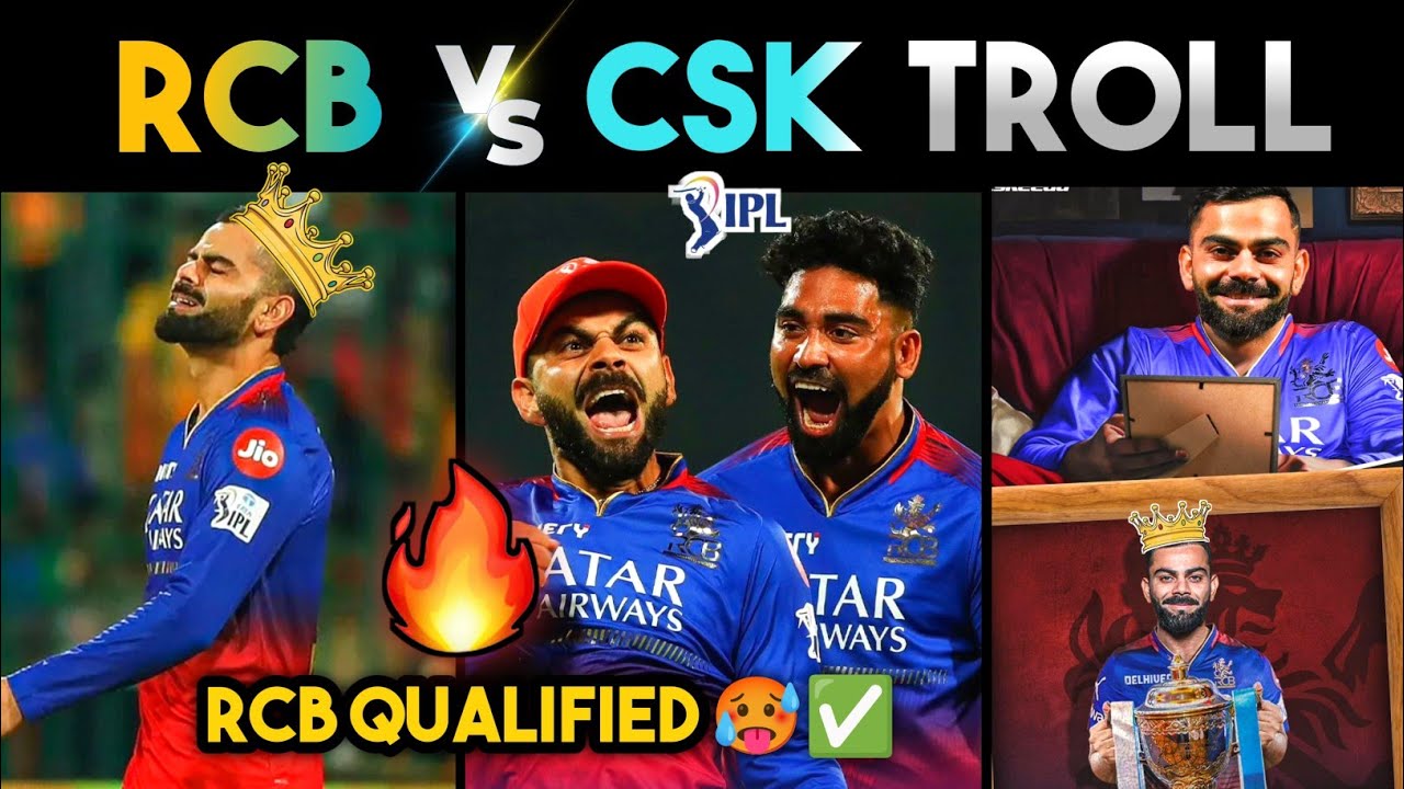 RCB VS CSK IPL2024 TROLLS 🔥 | RCB QUALIFIED 🥵 | VIRAT KOHLI MS DHONI | RCB VS CSK HIGHLIGHTS | IPL