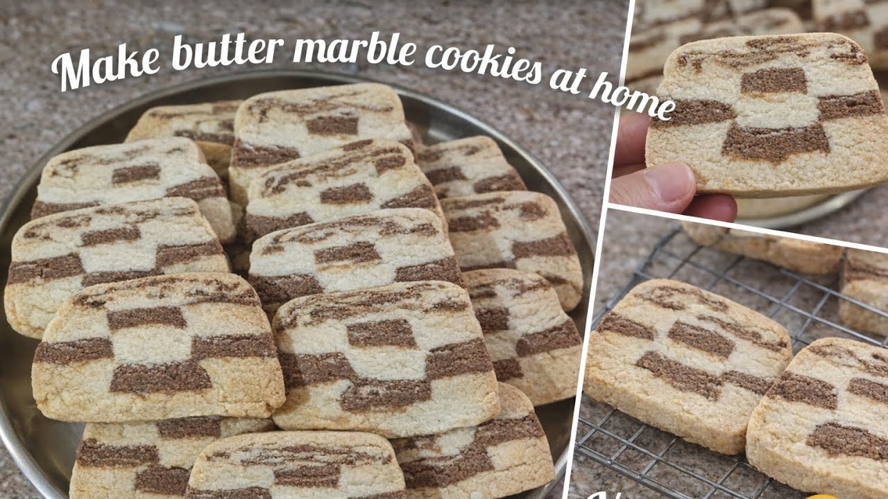 Make tasty butter 🧈 marble cookies at home ,very easy to make | Cakeopia By Disha🧁|