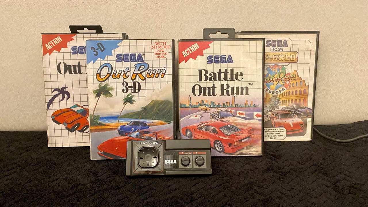 OUT RUN 3D & BATTLE OUT RUN SEGA MASTER SYSTEM [Saga]