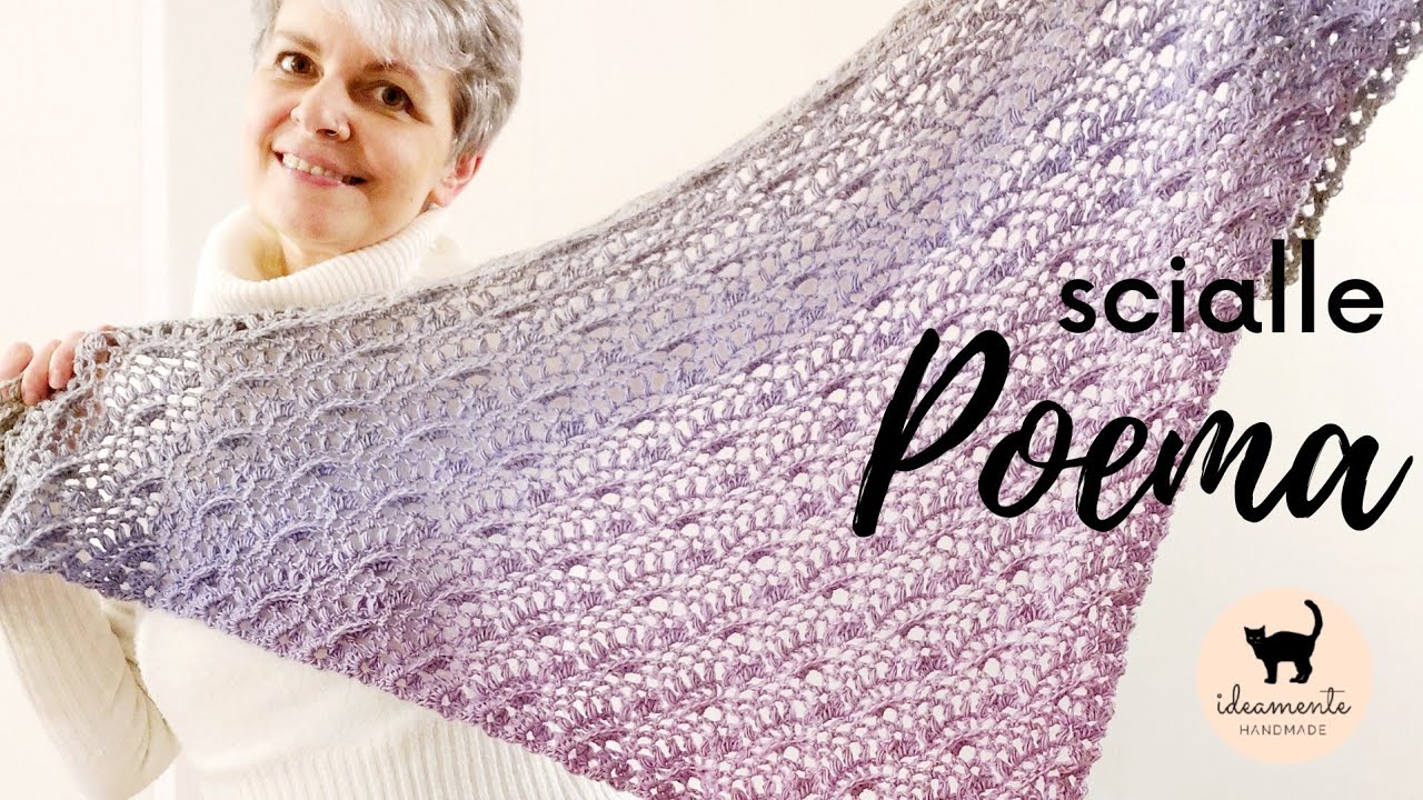 💜 Scialle POEMA - crochet shawl 💜