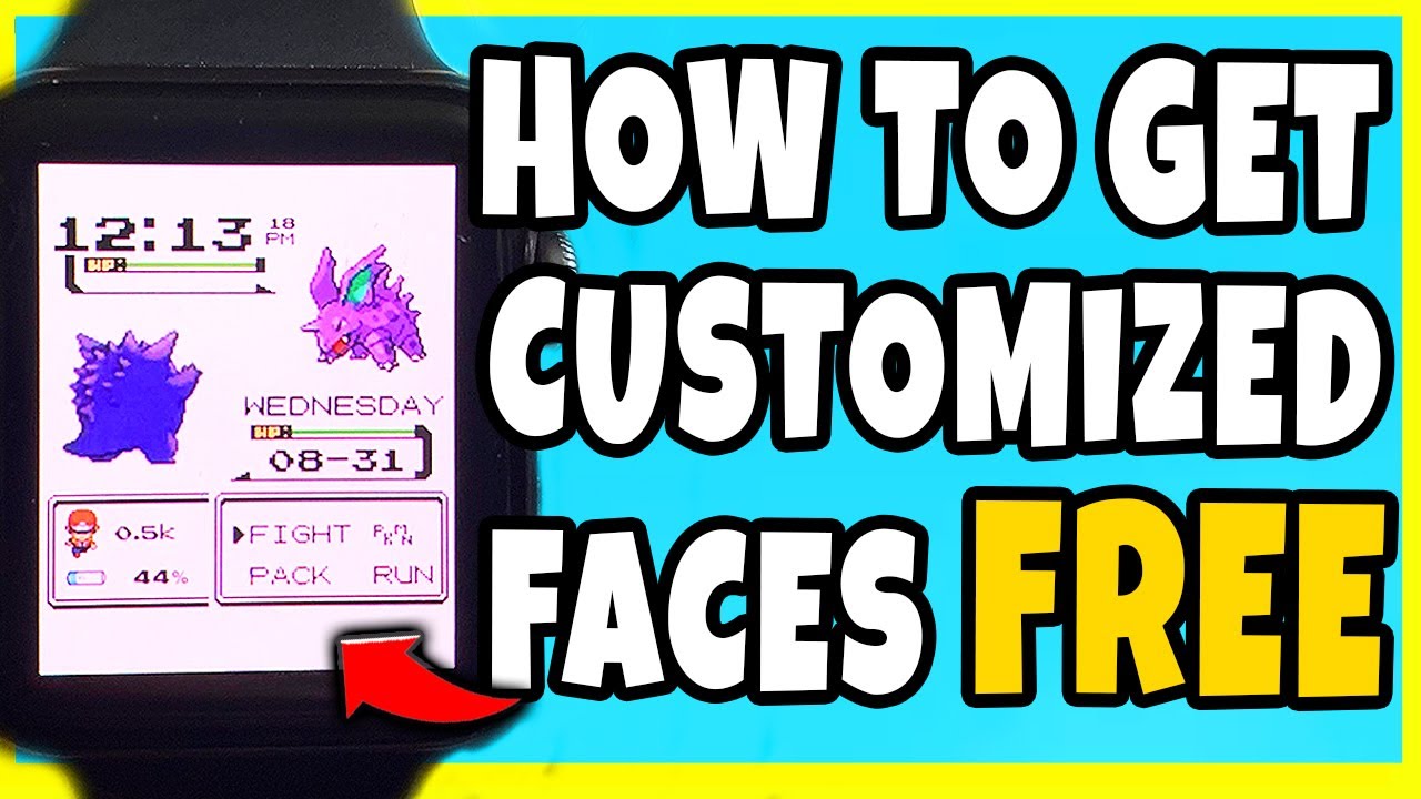 How To Get Animated Apple Watch/Android Faces! INCLUDING Pok&eacute;mon!