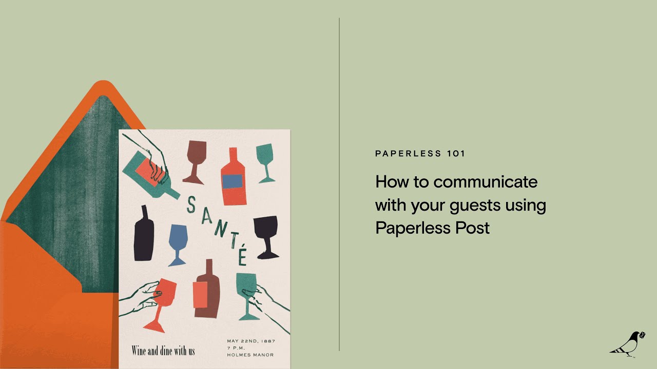 Как связаться с гостями с помощью Paperless Post
