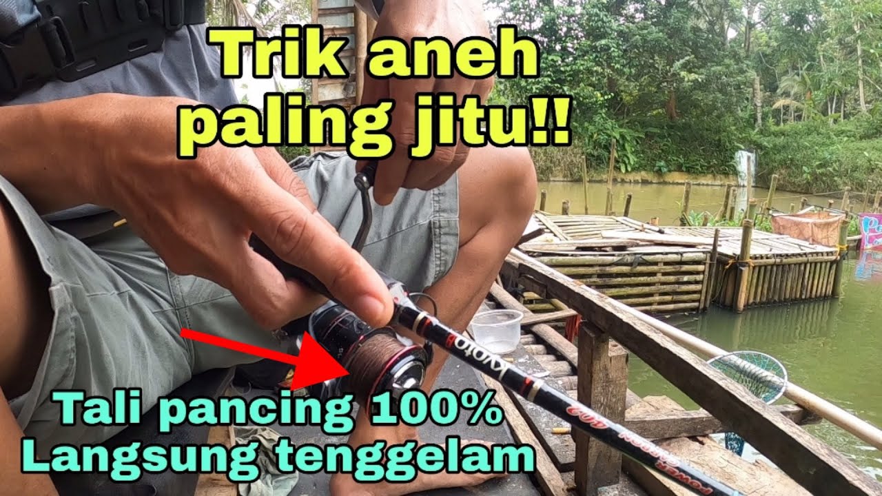 Cara mudah agar tali pancing/senar pancing cepat tenggelam ketika mancing.