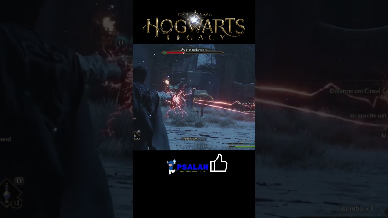 Duelo com Victor RookWood Hogwarts Legacy #shorts