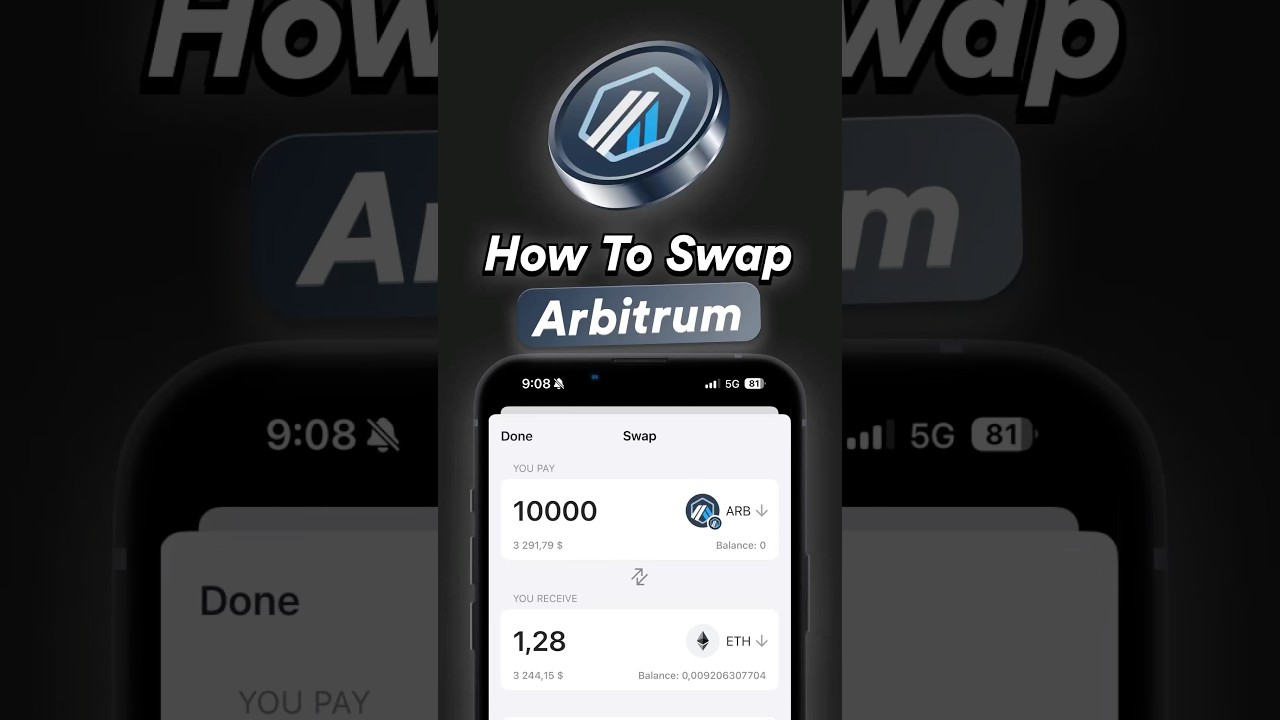 How To Easily Swap Arbitrum (ARB) For Other Crypto? #trade