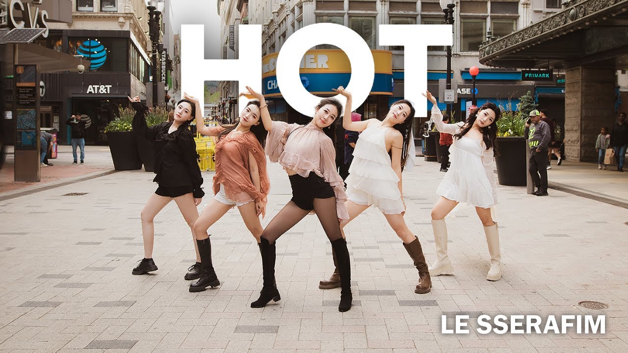 [KPOP IN PUBLIC] LE SSERAFIM (르세라핌) 'HOT' Dance Cover by DFBB from Boston USA | English ver.