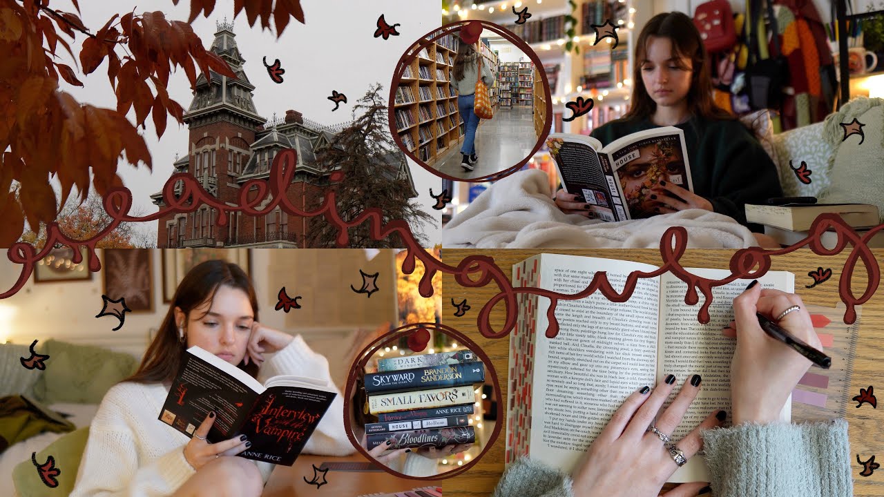 READING VLOG | reading six spooky books for vampathon🦇