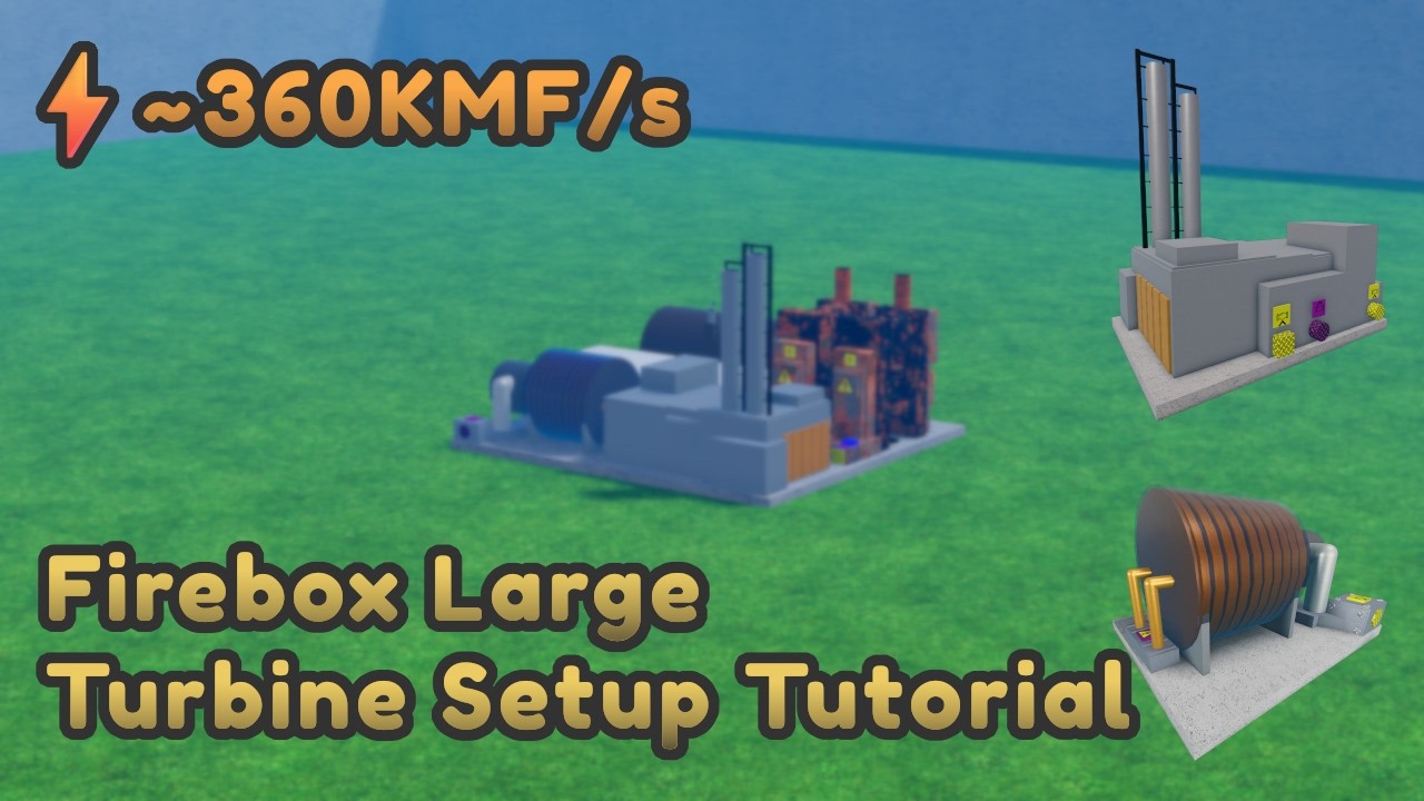 Firebox Large Turbine Setup Tutorial | Industrialist Roblox