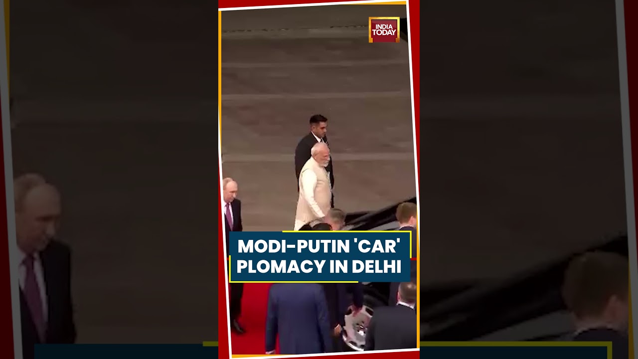Modi-Putin &lsquo;Car&rsquo;plomacy At BRICS Summit | PM Modi Drives Putin During Key India-Russia Meet