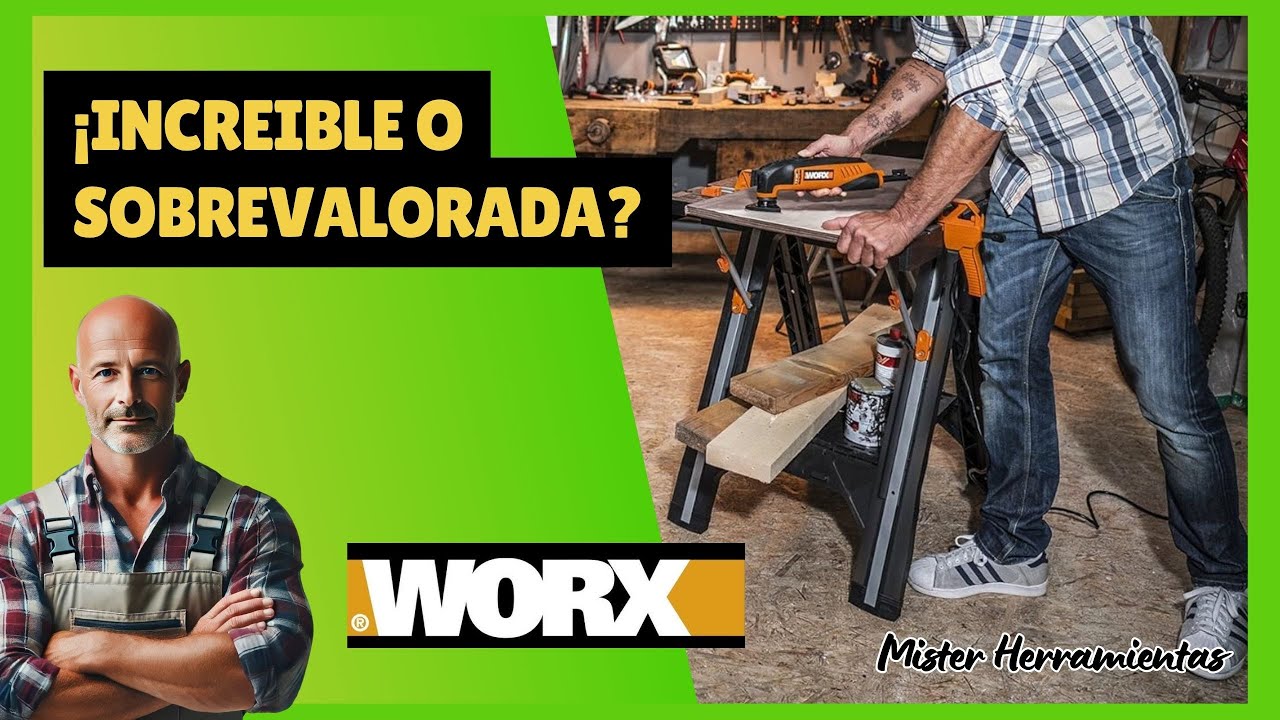 Mesa de trabajo Worx Pegasus. Probablemente la MEJOR Mesa de Trabajo Plegable ¡¡Compruébalo!!