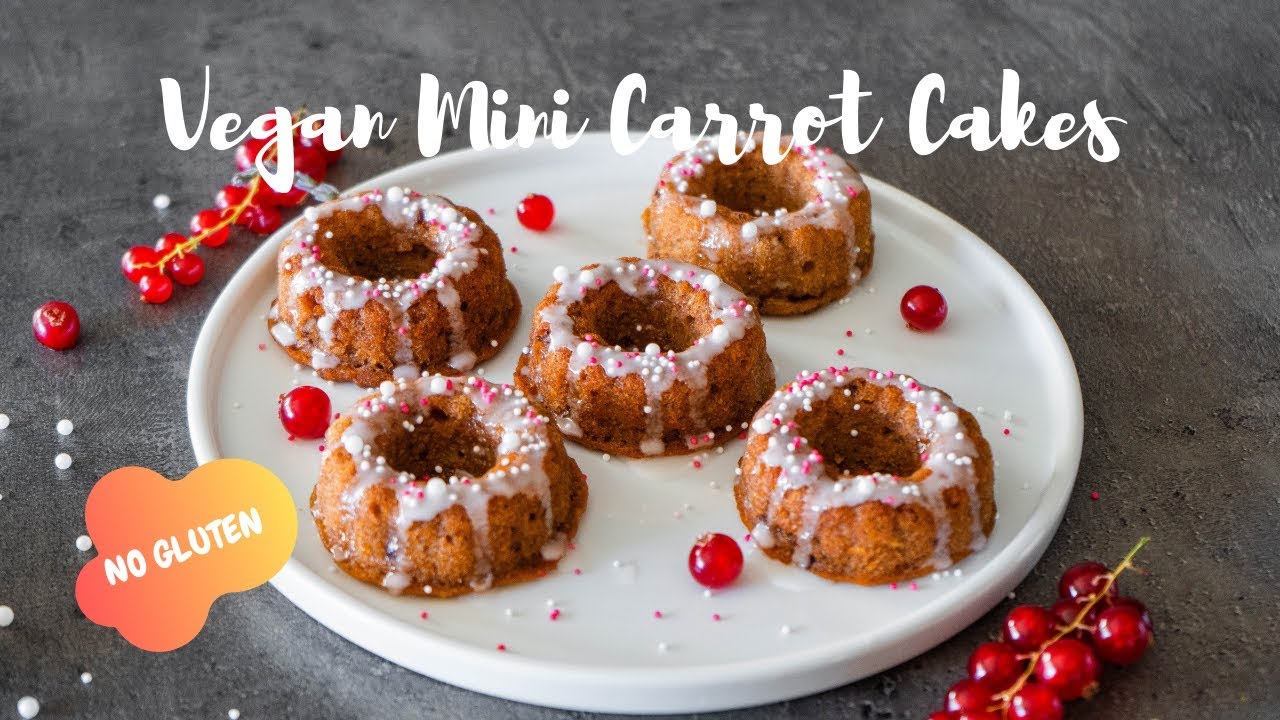 [Sub] Vegan Gluten Free Mini Carrot Cakes ASMR 4K ビーガングルテンフリーミニキャロットケーキ / 비건 당근 케이크 / 素食胡萝卜蛋糕