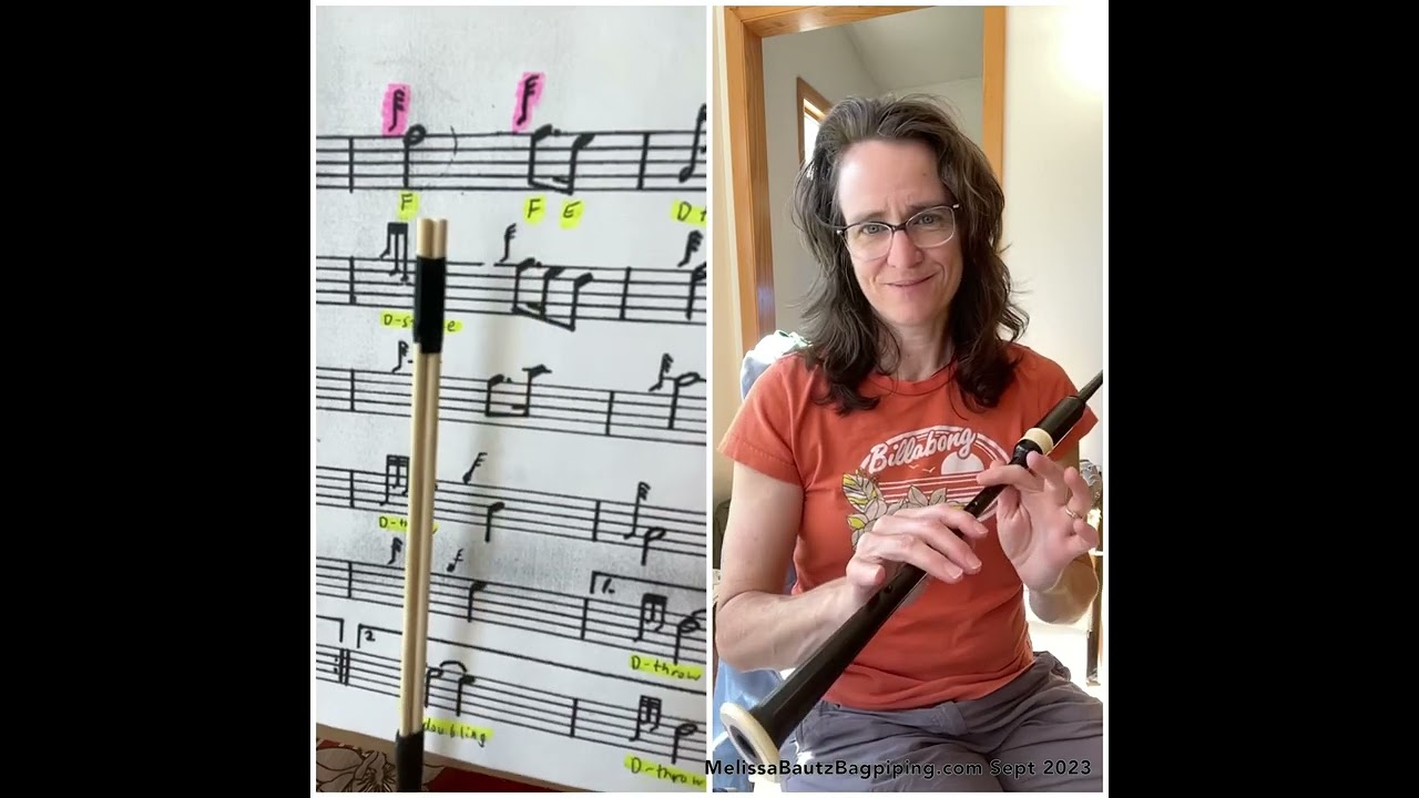 Amazing Grace - Practice Chanter lesson (Line 1 only - 1st 4 bars)