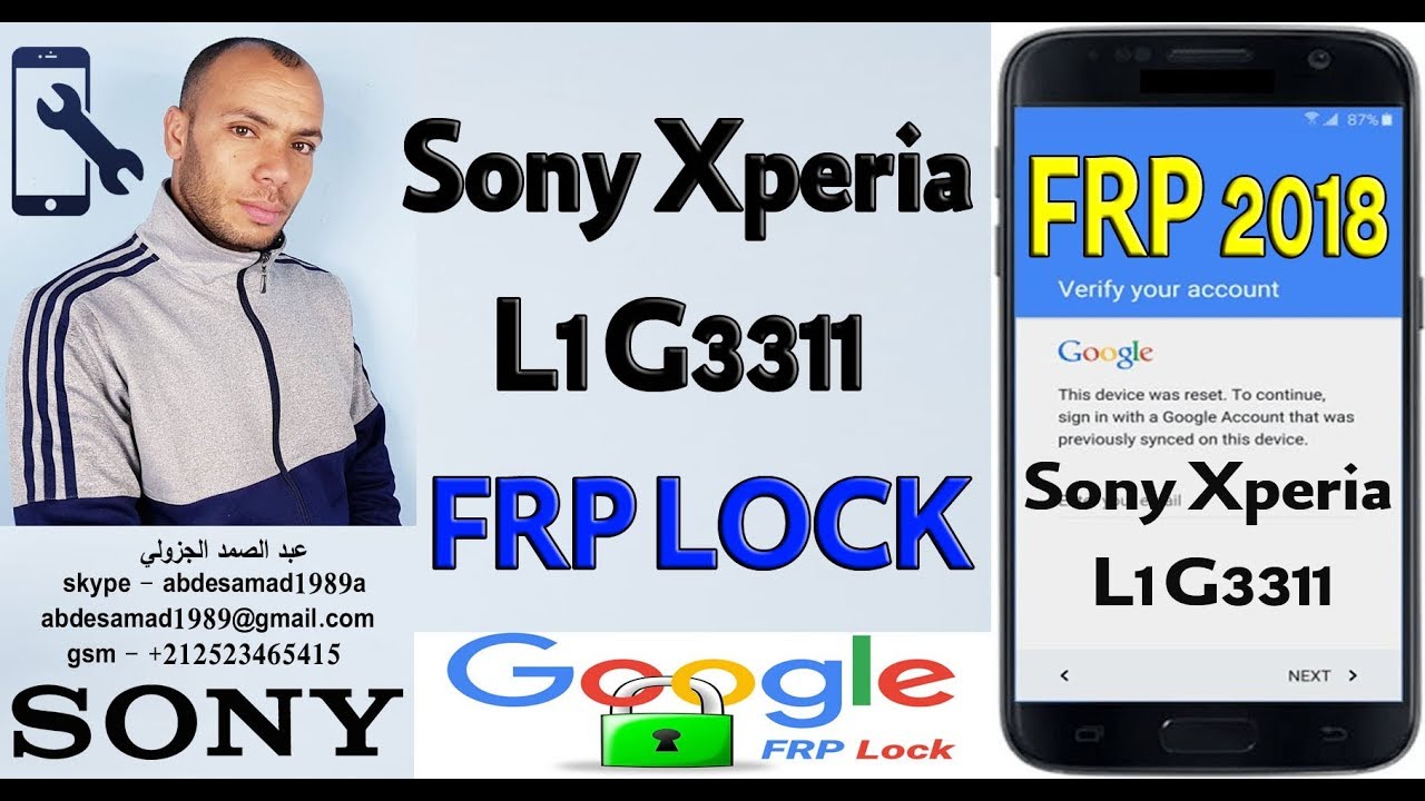 Sony Xperia L1 G3311 FRP LOCK Bypass Google Account 2018