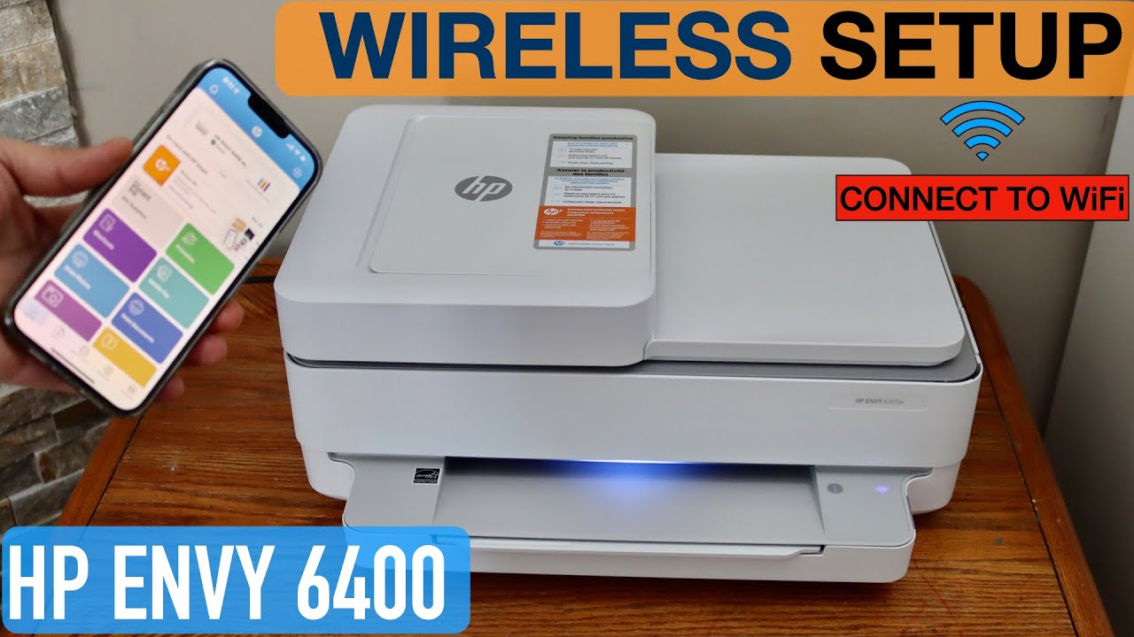 Настройка беспроводного соединения HP Envy 6400, подключение к WiFi.