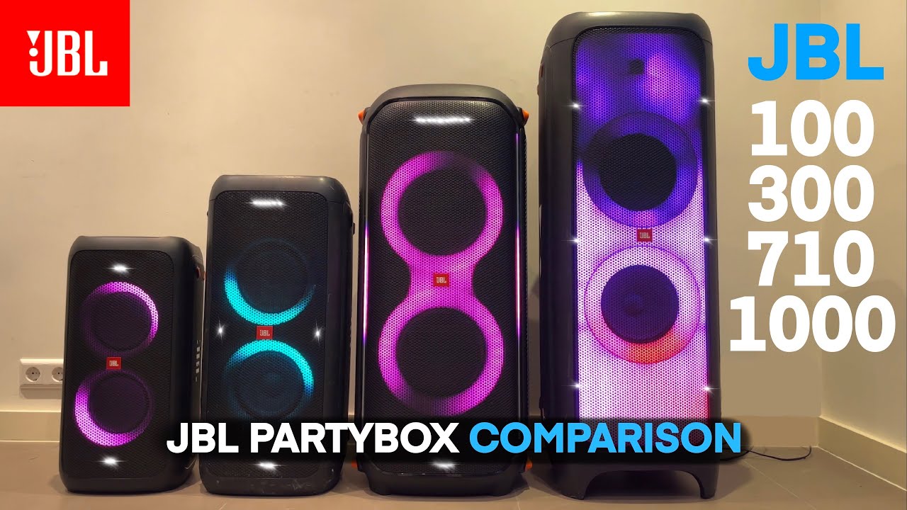 Сравнительный тест Partybox: Jbl 100, 300, 710 и 1000!