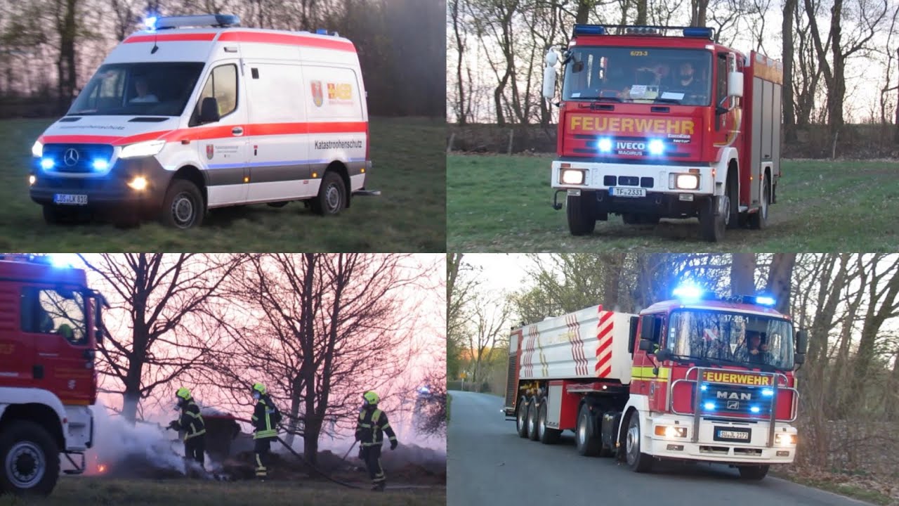 [GTLF im Einsatz! | Flächenbrand in SXF🔥] Einsatzfahrt zum & am Flächenbrand in Schönefeld