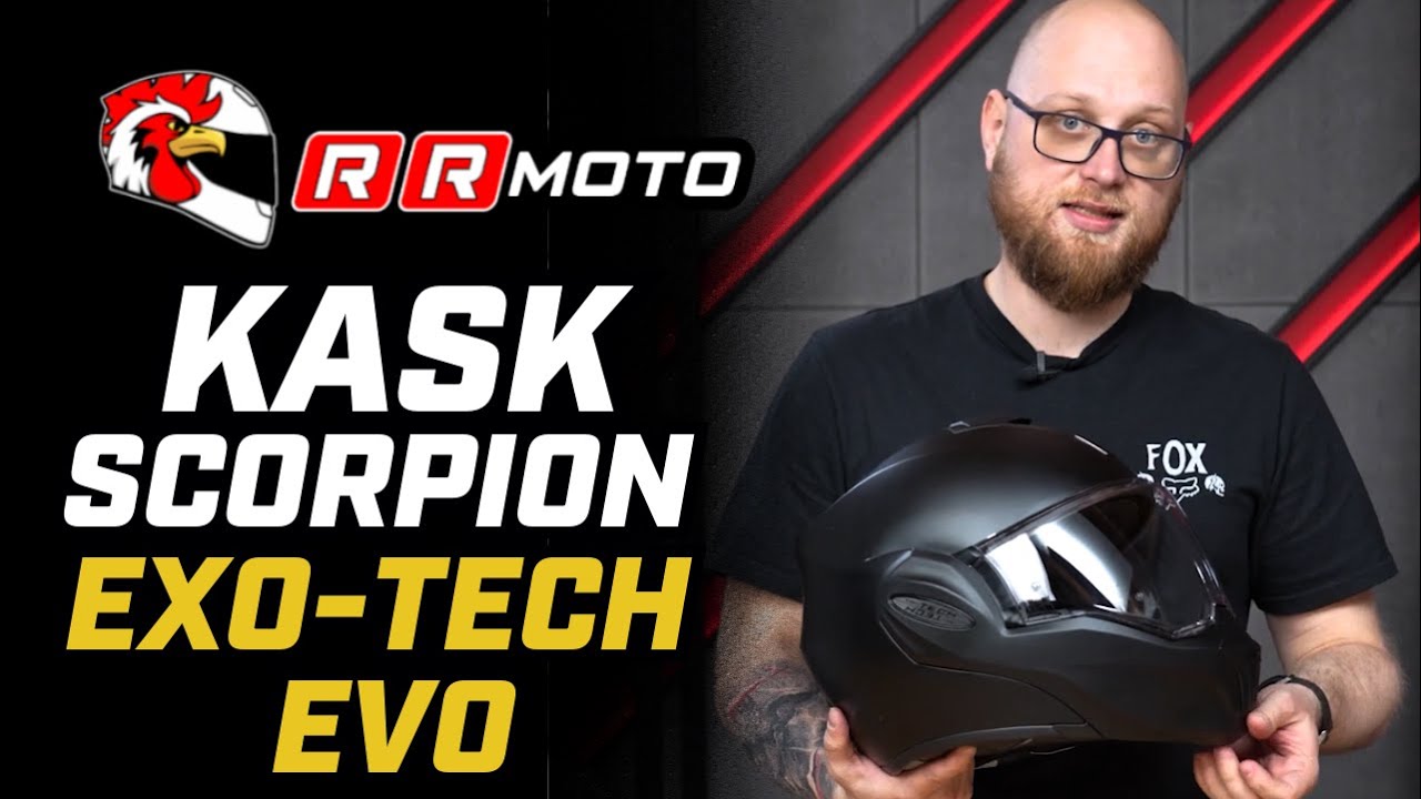 SCORPION EXO-TECH EVO - kask z przekładaną do tyłu szczęką